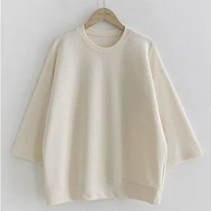 NWOT JUSTONE - 3/4-Sleeve Plain Pullover
